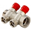 Коллектор VALTEC с регулировочными вентилями, 1"х3 вых. Евроконус 3/4